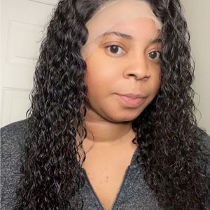 Human hair full frontal wig